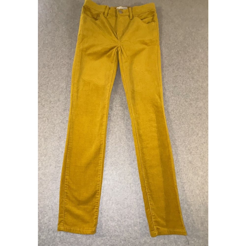 LOFT High‎ Waist Skinny Jeans Womens 25 Yellow Mustard Stretch Denim Pants